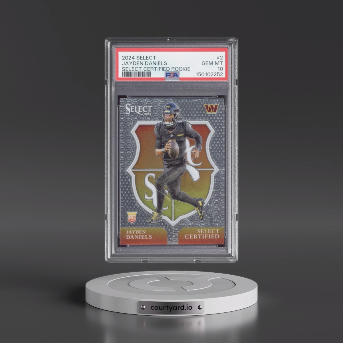2024 Panini Select Select Certified Rookies #2 Jayden Daniels (PSA 10 GEM MINT)