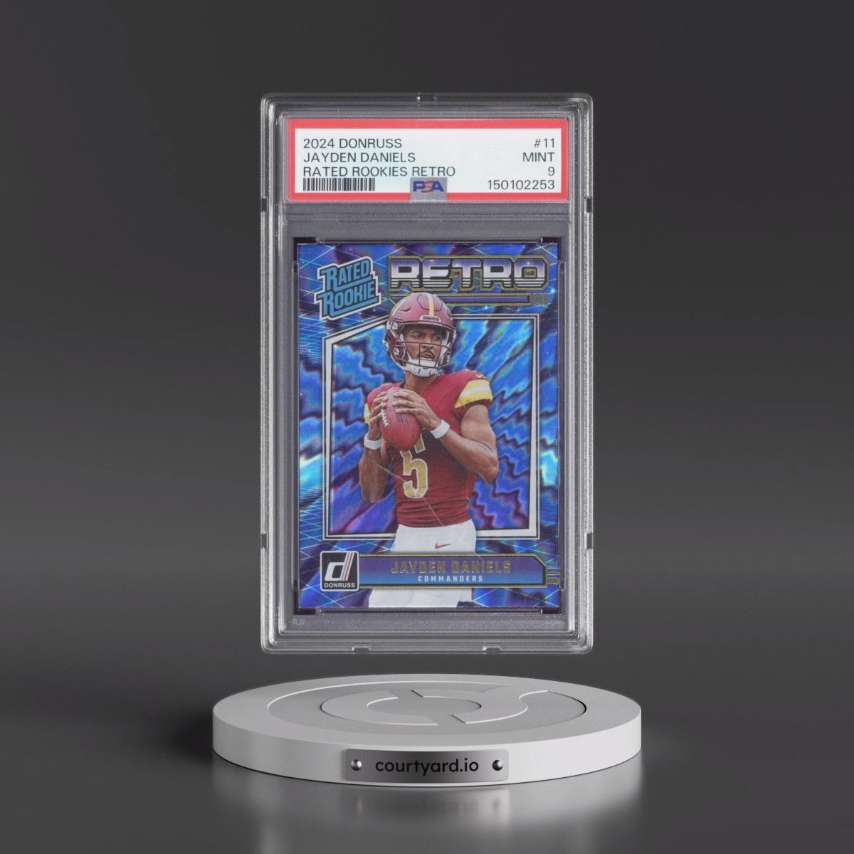 2024 Panini Donruss Rated Rookies Retro #11 Jayden Daniels (PSA 9 MINT)