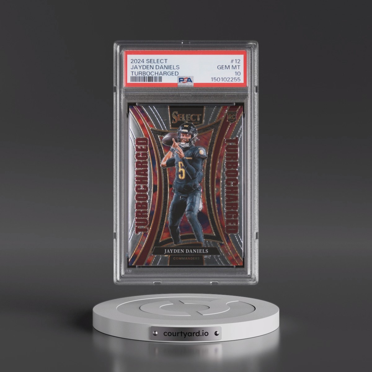 2024 Panini Select Turbocharged #12 Jayden Daniels (PSA 10 GEM MINT)