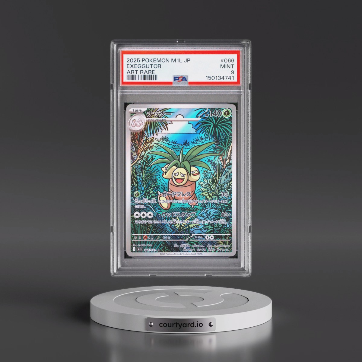 2025 Pokémon M1l-Mega Brave #066 Exeggutor - Art Rare (PSA 9 MINT)