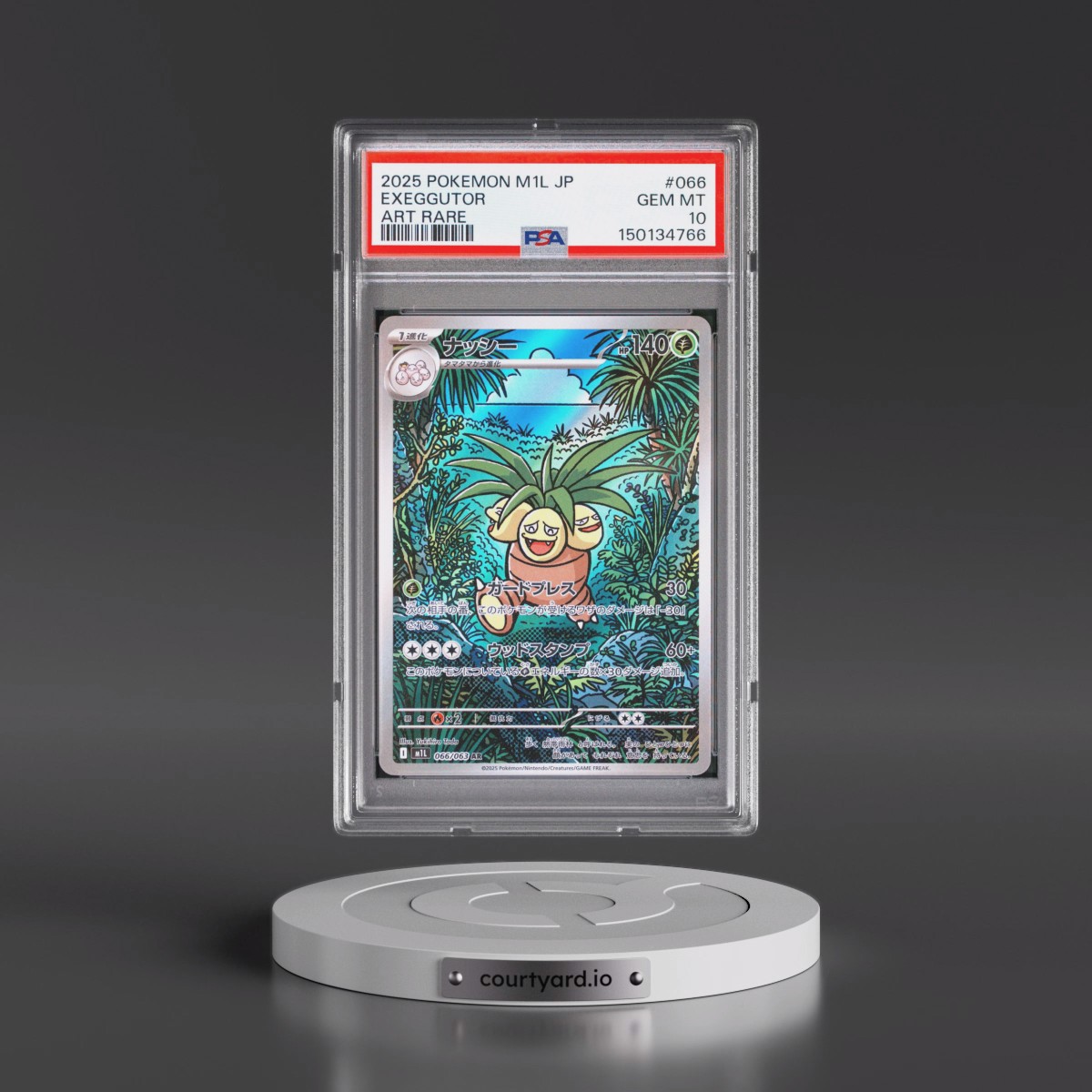 2025 Pokémon M1l-Mega Brave #066 Exeggutor - Art Rare (PSA 10 GEM MINT)