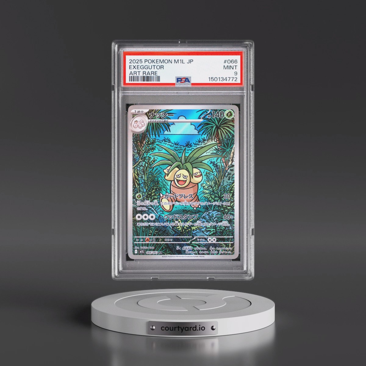 2025 Pokémon M1l-Mega Brave #066 Exeggutor - Art Rare (PSA 9 MINT)