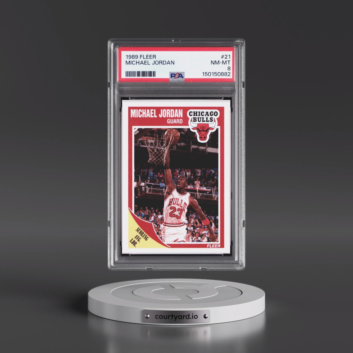 1989 Fleer #21 Michael Jordan (PSA 8 NM-MT)