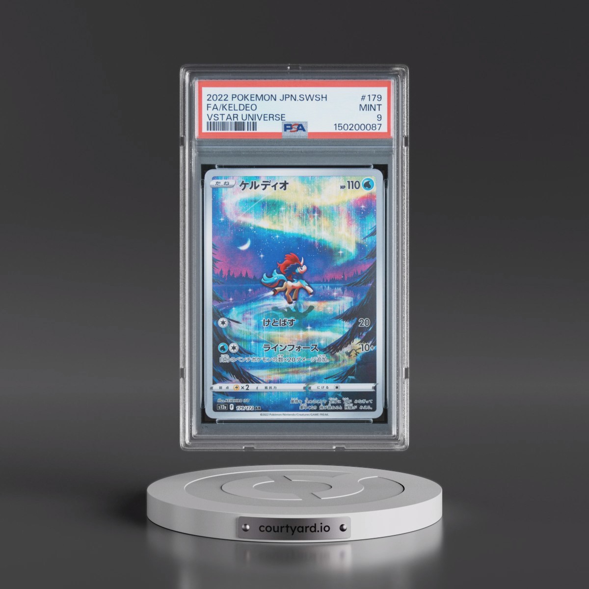 2022 Pokémon Sword & Shield Vstar Universe #179 Keldeo - Full Art (PSA 9 MINT)