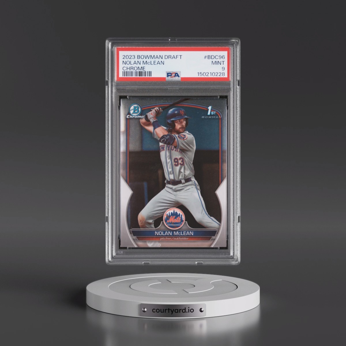 2023 Bowman Draft #BDC96 Nolan McLean - Chrome (PSA 9 MINT)
