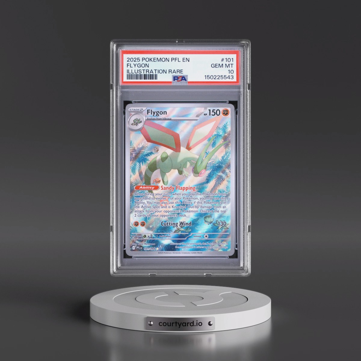 2025 Pokémon Pfl EN-Phantasmal Flames #101 Flygon - Illustration Rare (PSA 10 GEM MINT)