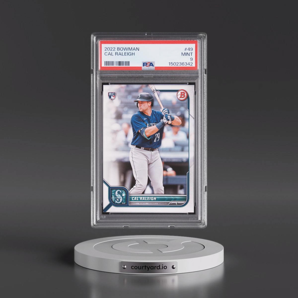 2022 Bowman #49 Cal Raleigh (PSA 9 MINT)