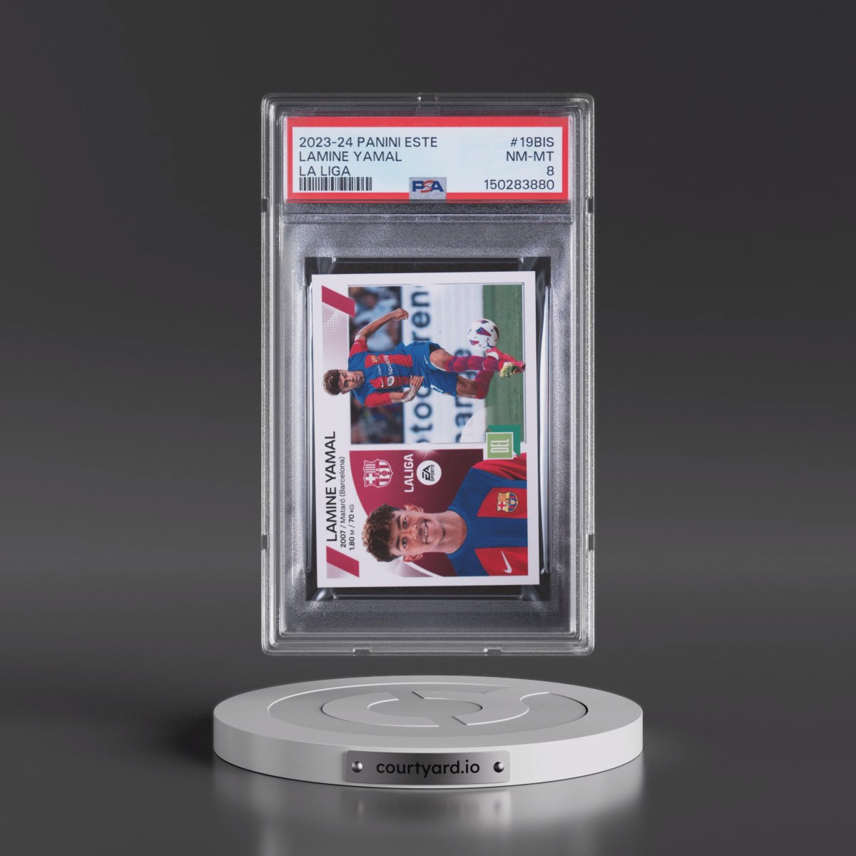 2023 Panini Este La Liga #19BIS Lamine Yamal (PSA 8 NM-MT)