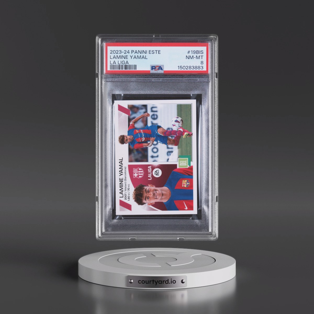 2023 Panini Este La Liga #19BIS Lamine Yamal (PSA 8 NM-MT)