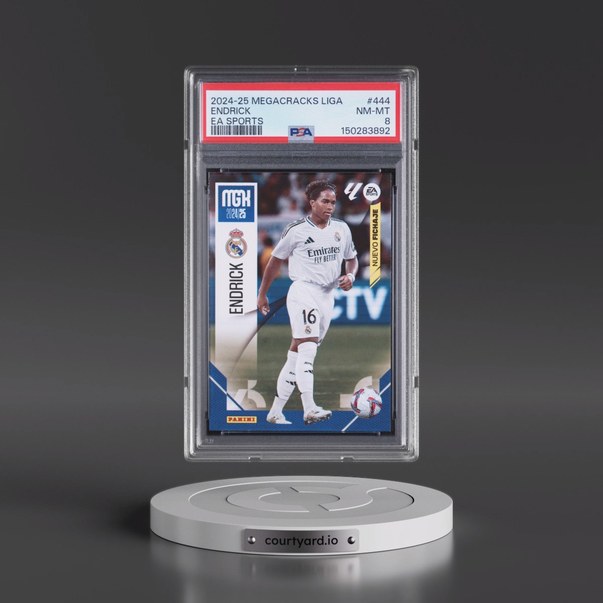 2024 Panini Megacracks Mgk Laliga EA Sports #444 Endrick (PSA 8 NM-MT)