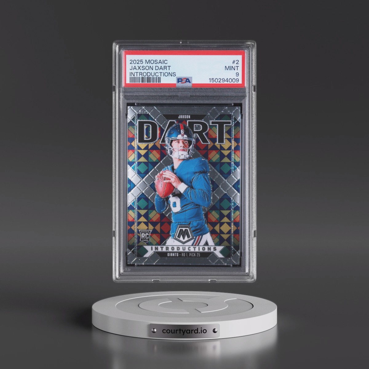 2025 Panini Mosaic Introductions #2 Jaxson Dart (PSA 9 MINT)