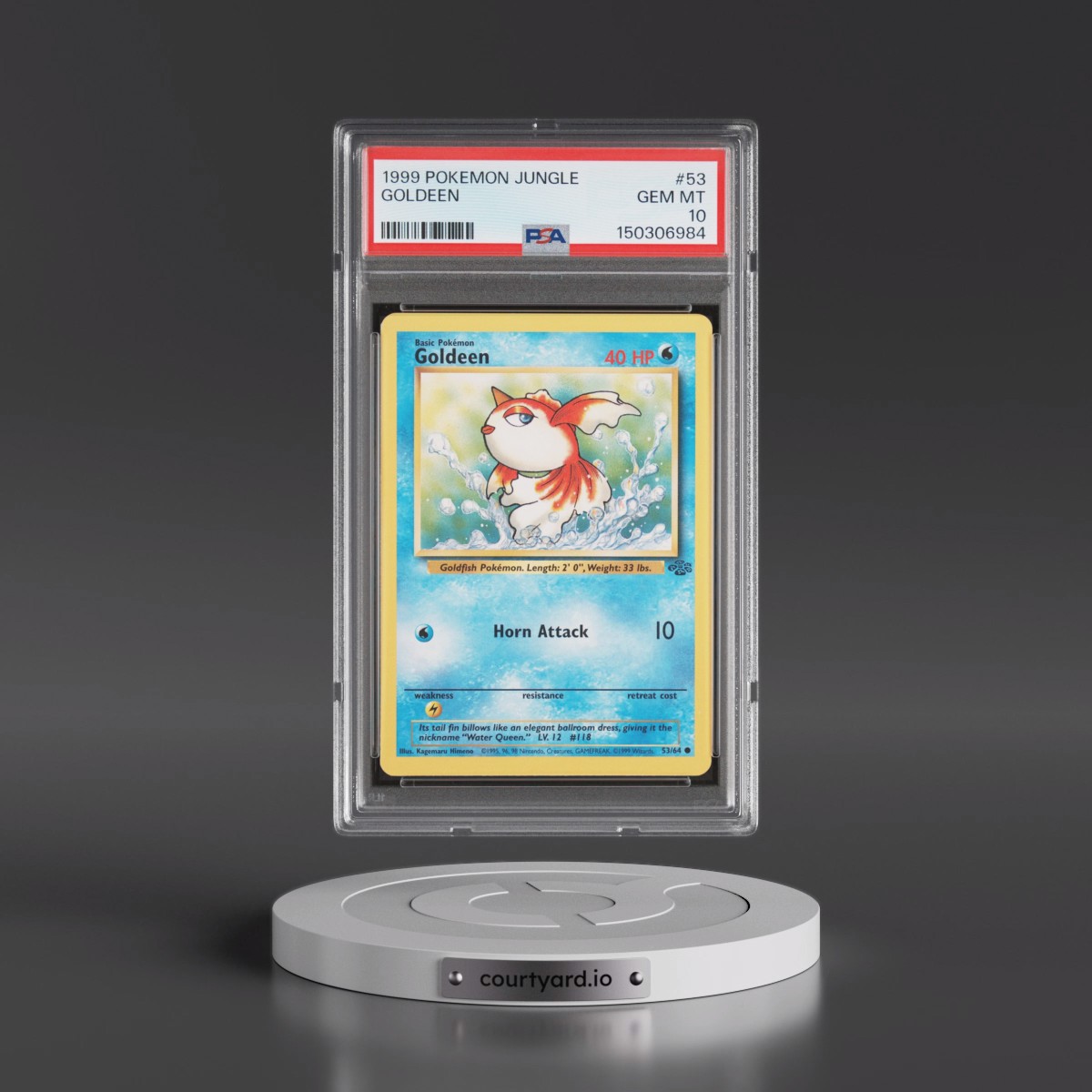 1999 Pokémon Jungle #53 Goldeen (PSA 10 GEM MINT)