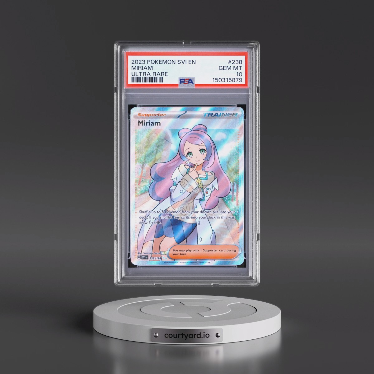 2023 Pokémon Svi EN-Scarlet & Violet #238 Miriam - Ultra Rare (PSA 10 GEM MINT)