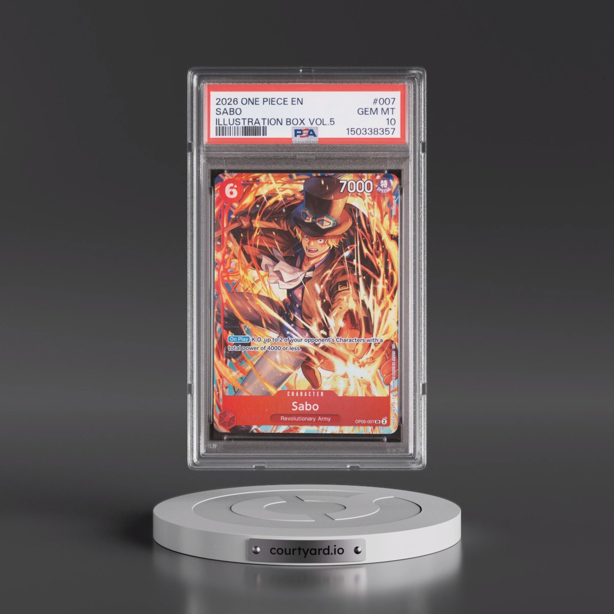 2026 One Piece Promos #007 Sabo - Illustration Box Vol.5 (PSA 10 GEM MINT)