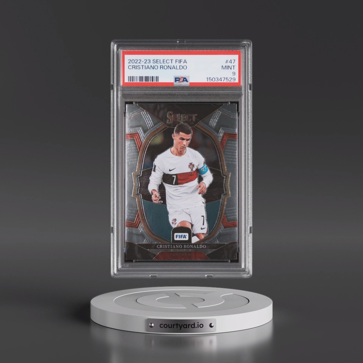 2022 Panini Select FIFA #47 Cristiano Ronaldo (PSA 9 MINT)