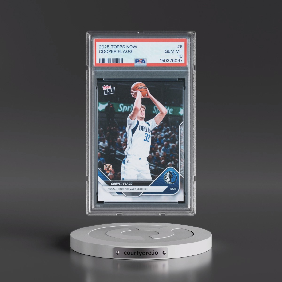 2025 Topps Now #6 Cooper Flagg (PSA 10 GEM MINT)