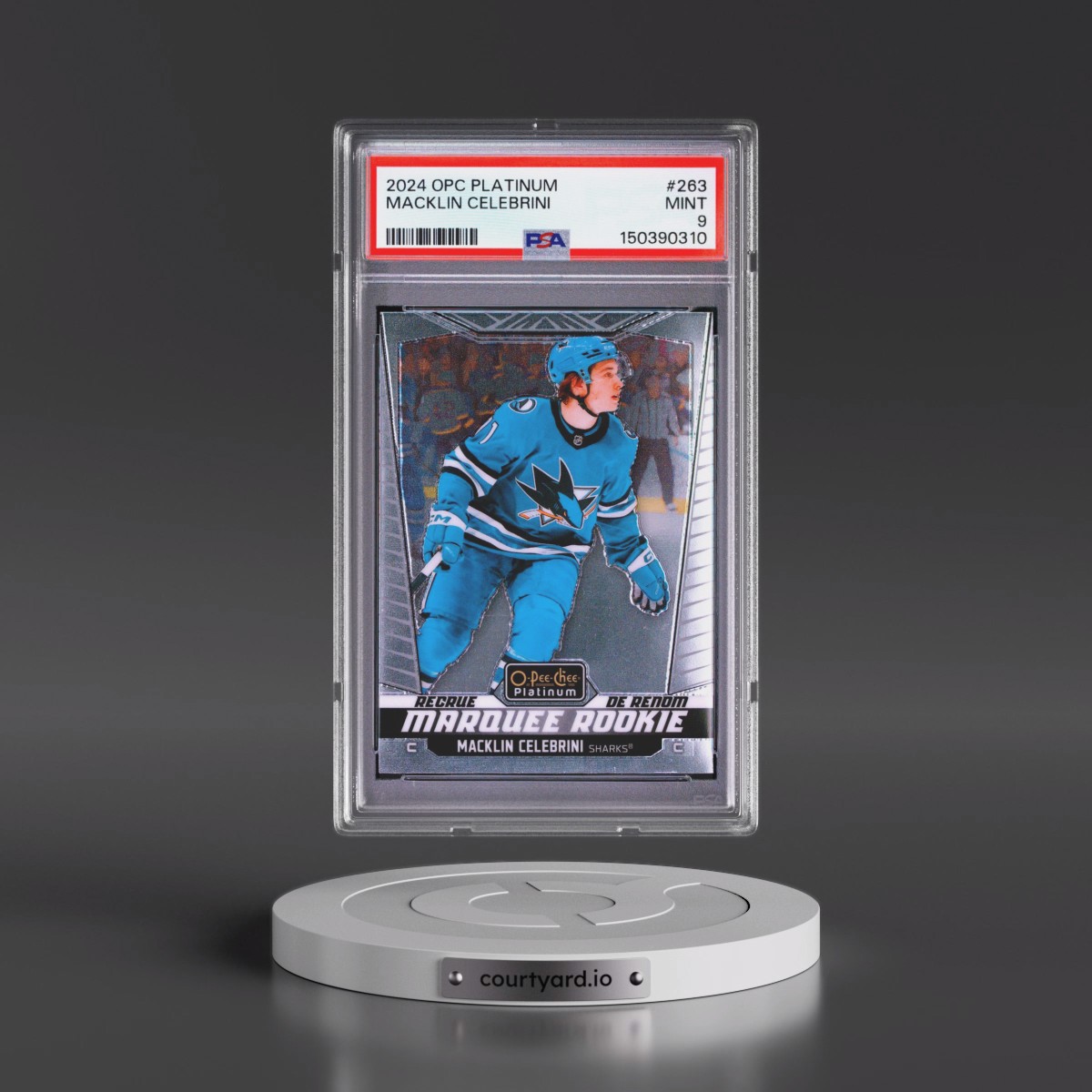 2024 Upper Deck O-Pee-Chee Platinum #263 Macklin Celebrini (PSA 9 MINT)