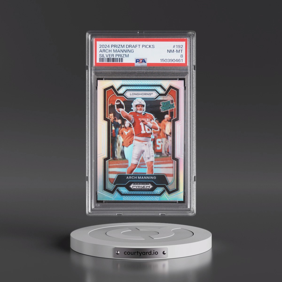 2024 Panini Prizm Draft Picks #192 Arch Manning - Silver Prizm (PSA 8 NM-MT)