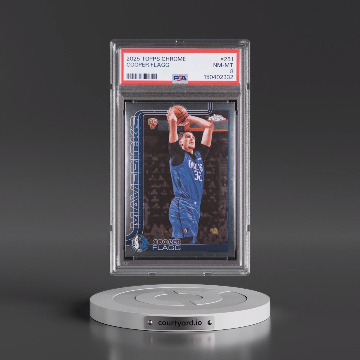 2025 Topps Chrome #251 Cooper Flagg (PSA 8 NM-MT)
