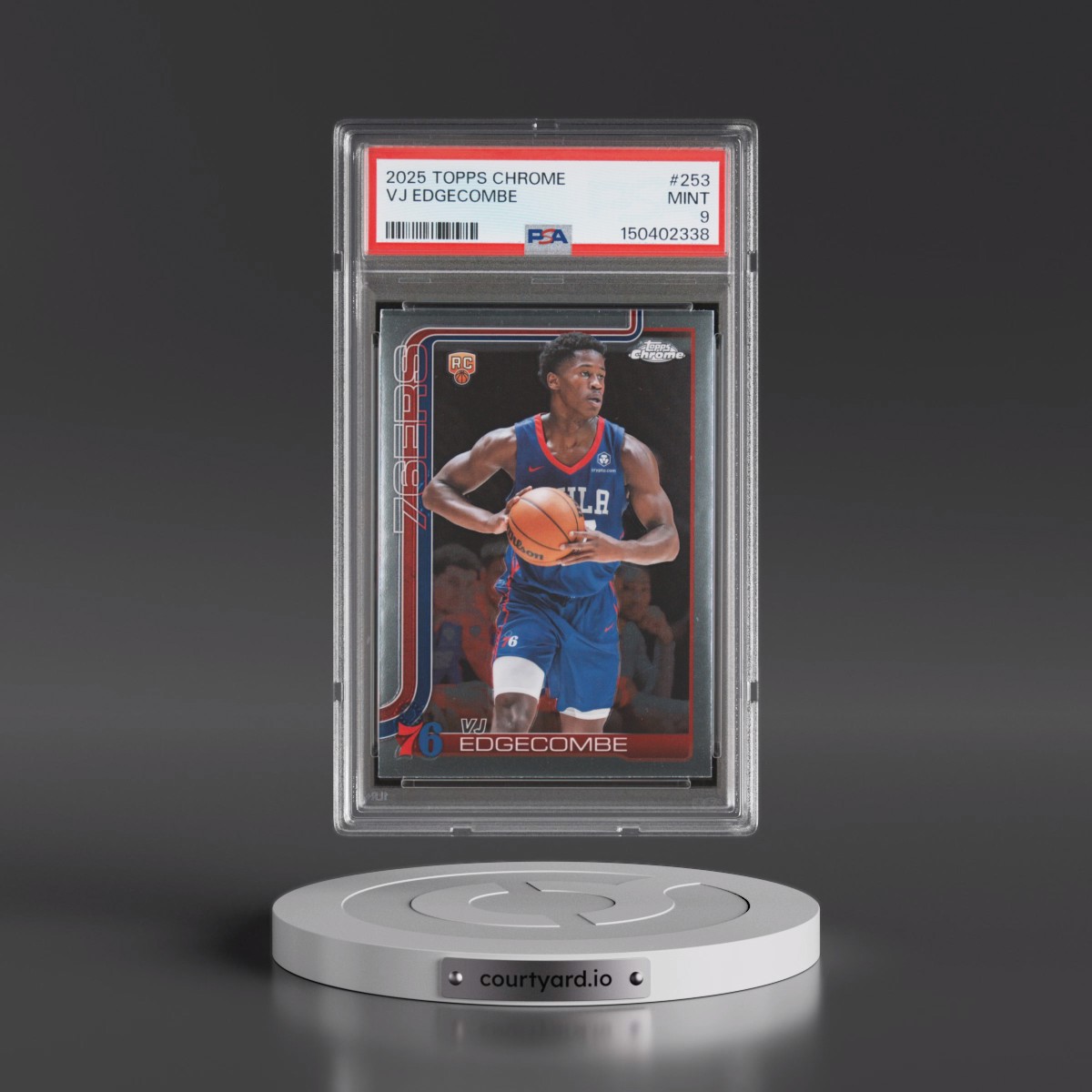 2025 Topps Chrome #253 VJ Edgecombe (PSA 9 MINT)