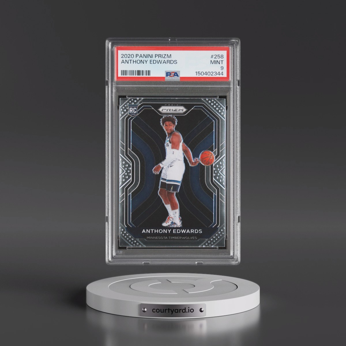 2020 Panini Prizm #258 Anthony Edwards (PSA 9 MINT)