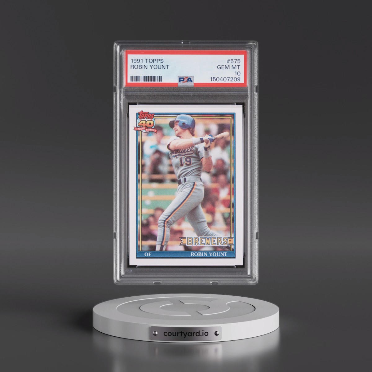 1991 Topps #575 Robin Yount (PSA 10 GEM MINT)