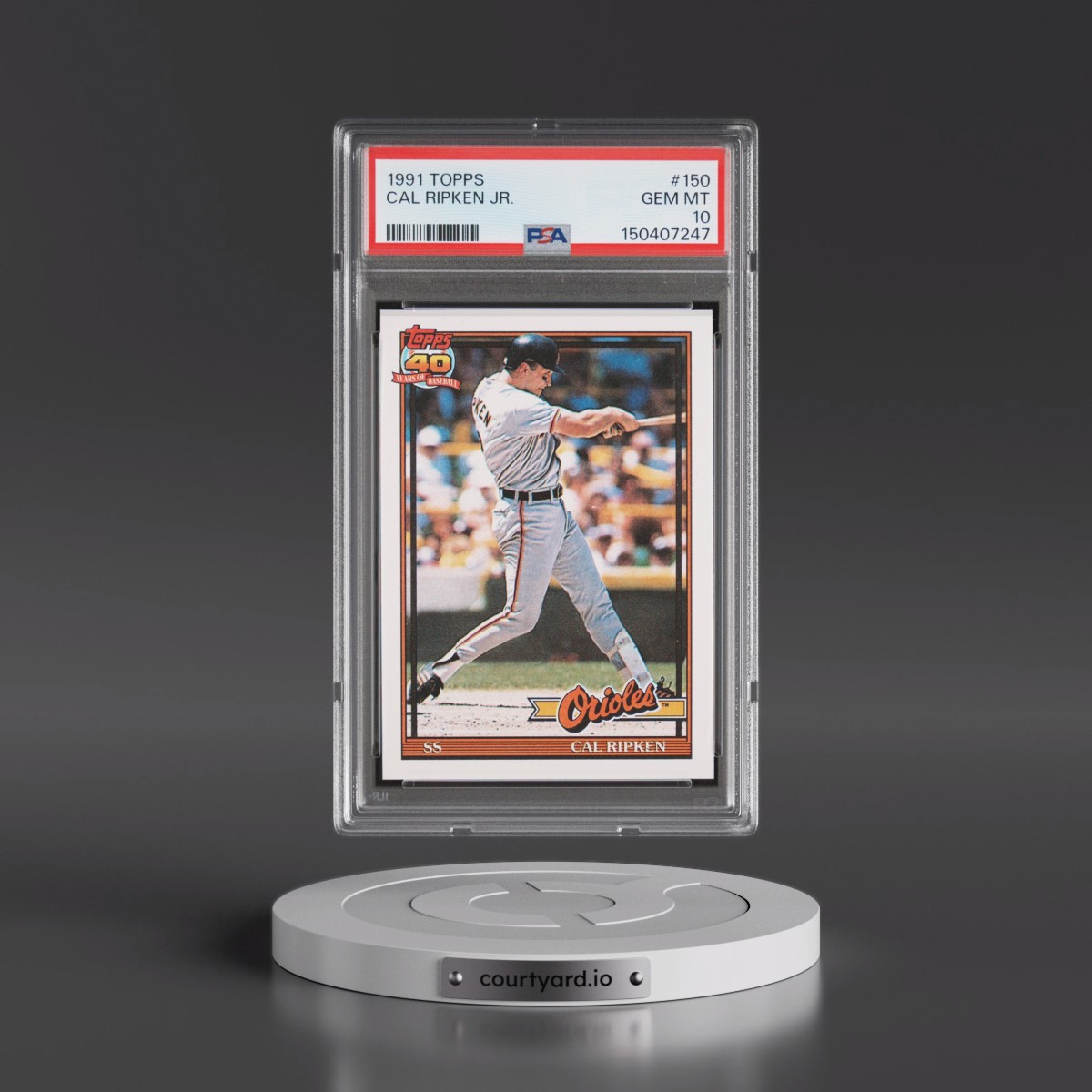 1991 Topps #150 Cal Ripken Jr. (PSA 10 GEM MINT)