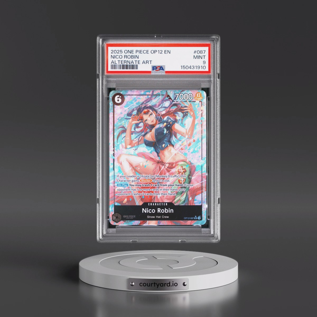2025 One Piece OP12-Legacy of the Master #087 Nico Robin - Alternate Art (PSA 9 MINT)