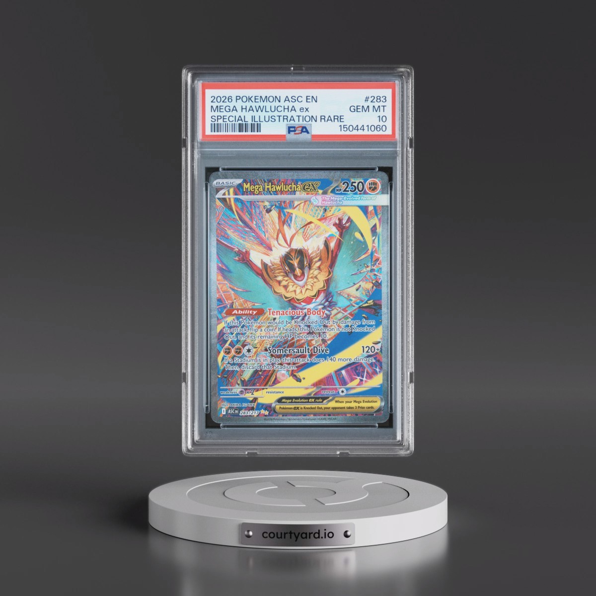 2026 Pokémon Asc EN-Ascended Heroes #283 Mega Hawlucha EX - Holo Special Illustration Rare (PSA 10 GEM MINT)