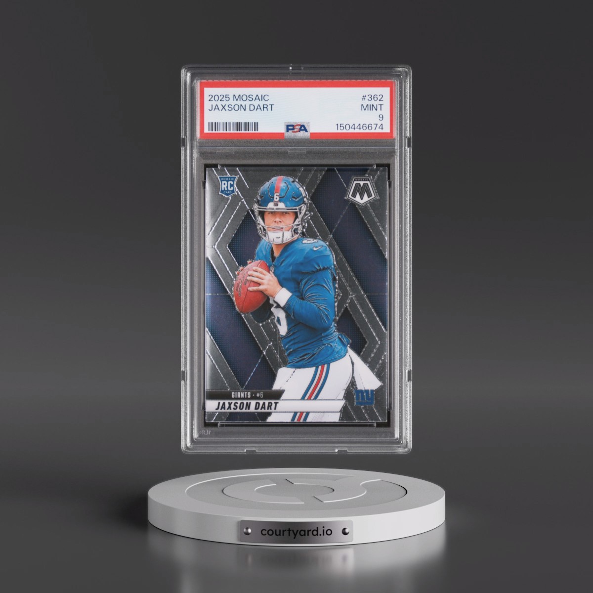 2025 Panini Mosaic #362 Jaxson Dart (PSA 9 MINT)