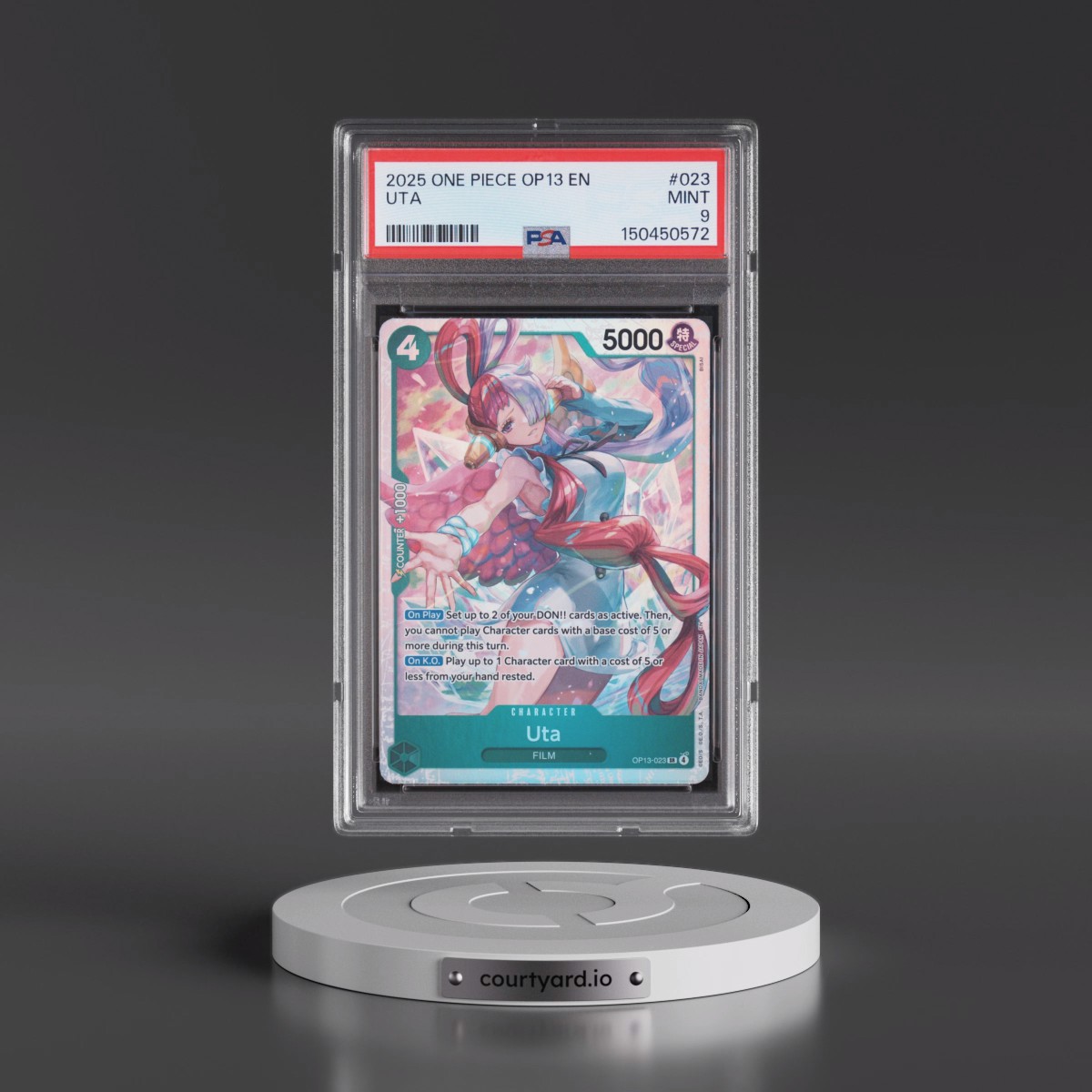 2025 One Piece OP13-Carrying on His Will #023 Uta (PSA 9 MINT)