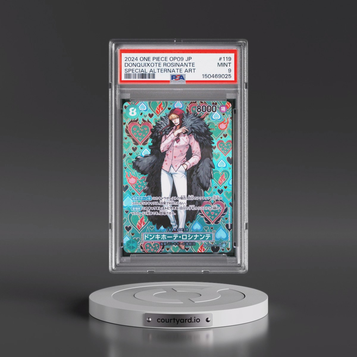 2024 One Piece Japanese OP09-Emperors in the New World #119 Donquixote Rosinante - Special Alternate Art (PSA 9 MINT)