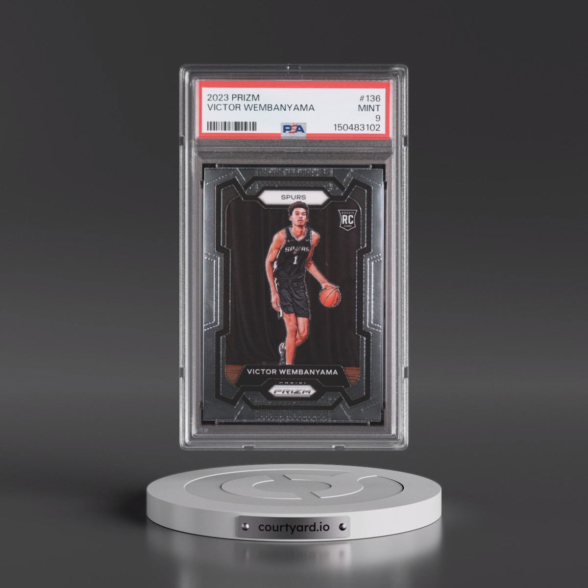 2023 Panini Prizm #136 Victor Wembanyama (PSA 9 MINT)