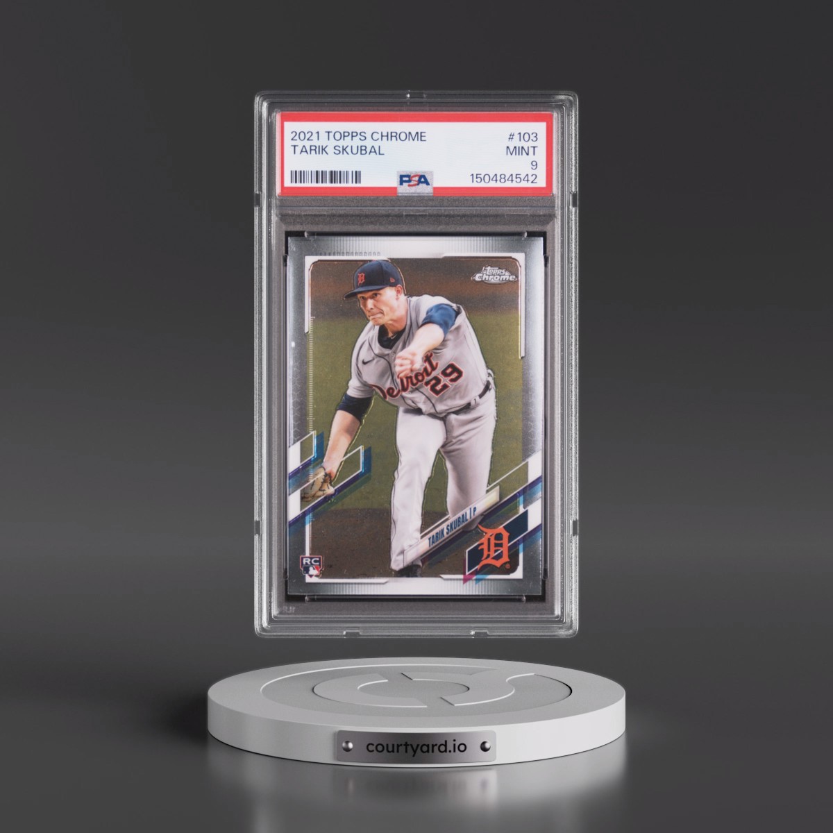 2021 Topps Chrome Tarik Skubal #103 PSA 9
