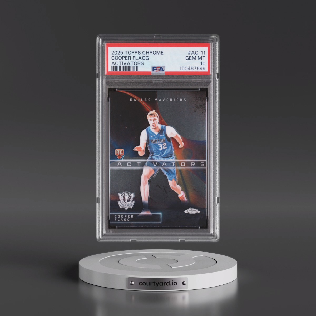 2025 Topps Chrome Activators #AC-11 Cooper Flagg (PSA 10 GEM MINT)