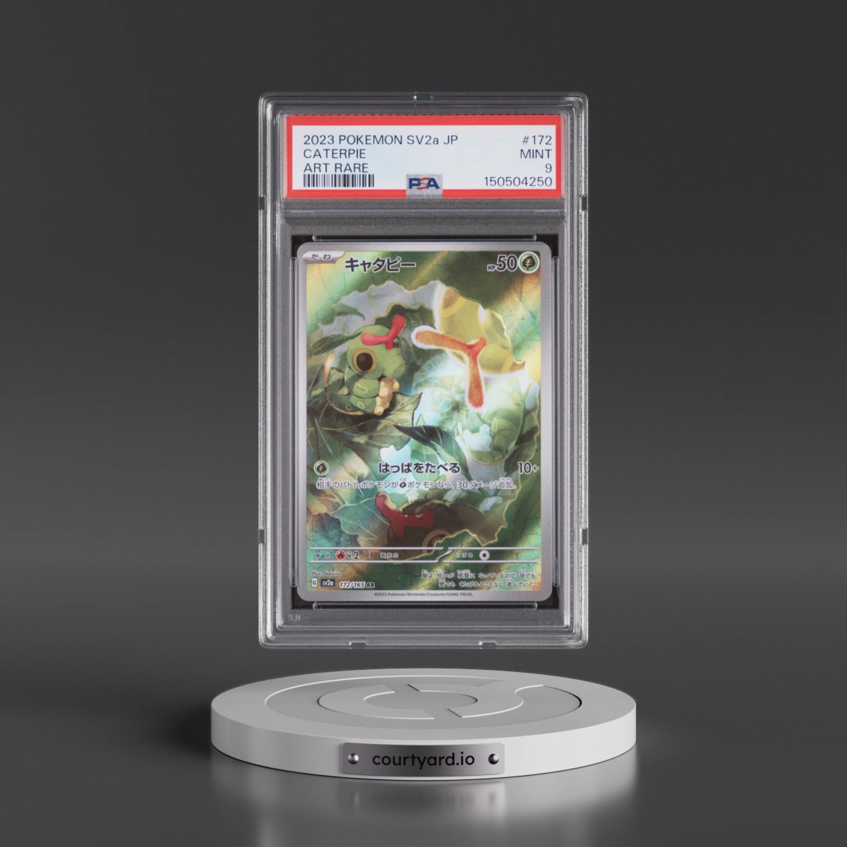 2023 Pokémon Sv2a-Pokémon Card 151 #172 Caterpie - Art Rare (PSA 9 MINT)