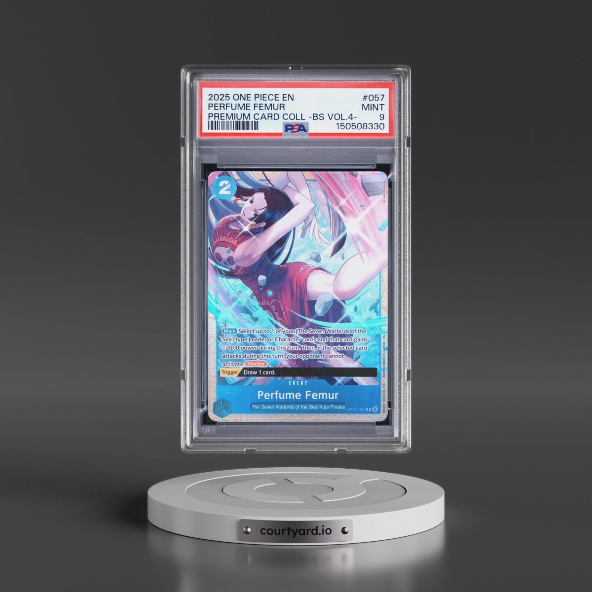 2025 One Piece Premium Card Collection -Best Selection Vol.4 #057 Perfume Femur (PSA 9 MINT)