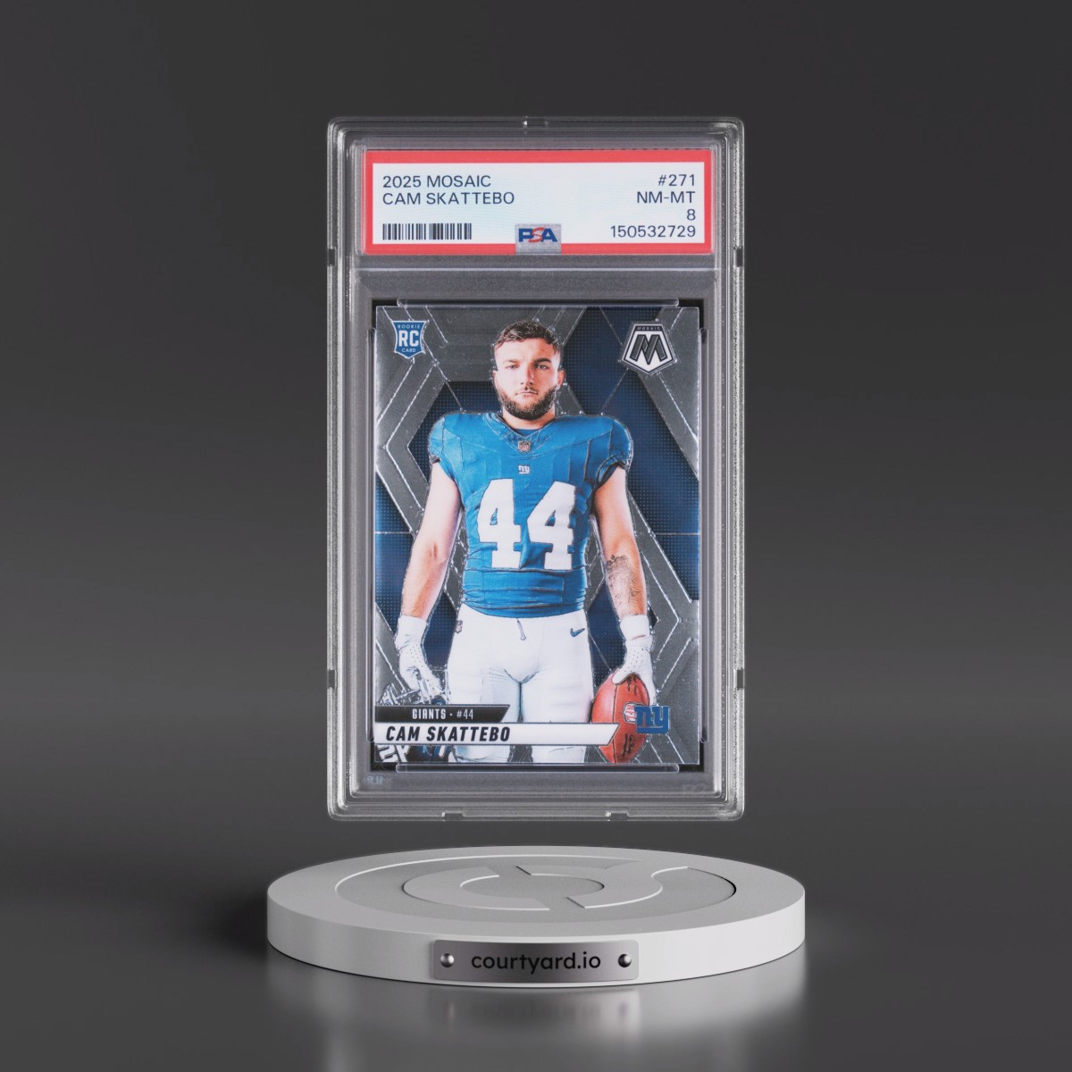2025 Panini Mosaic #271 Cam Skattebo (PSA 8 NM-MT)