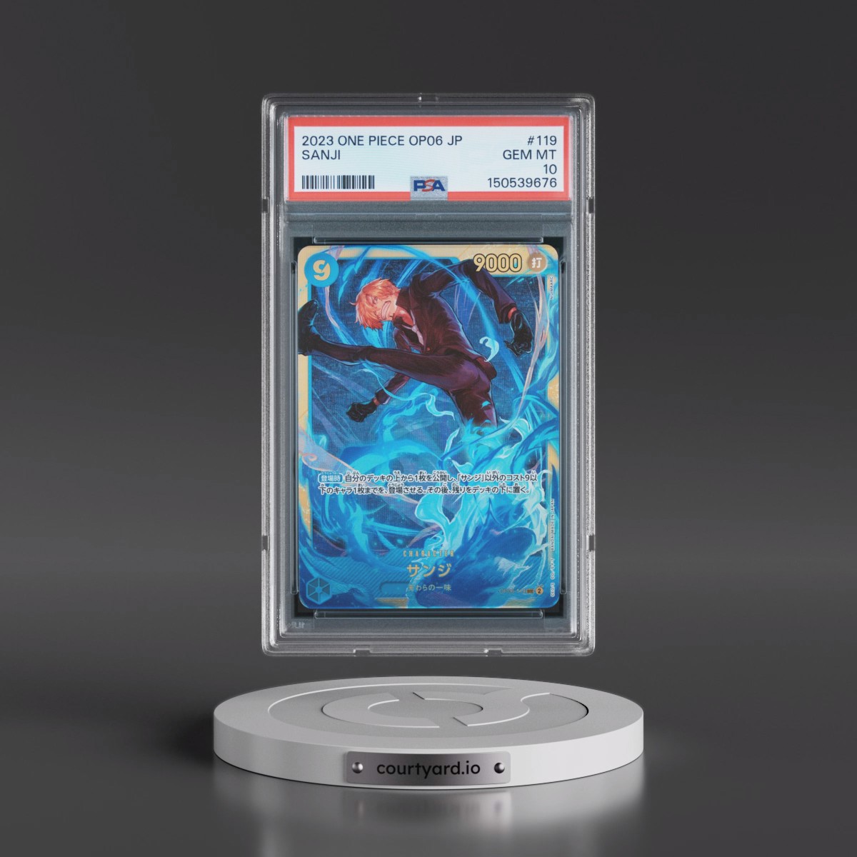 2023 One Piece Japanese OP06-Wings of the Captain #119 Sanji (PSA 10 GEM MINT)
