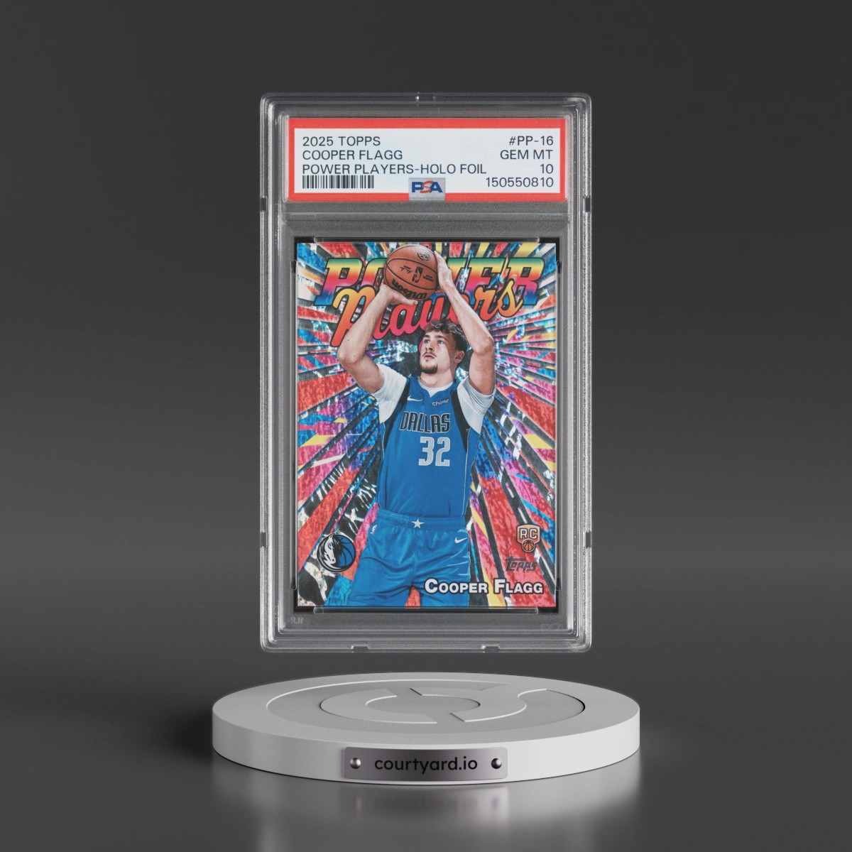 2025 Topps Power Players #PP-16 Cooper Flagg - Holo Foil (PSA 10 GEM MINT)