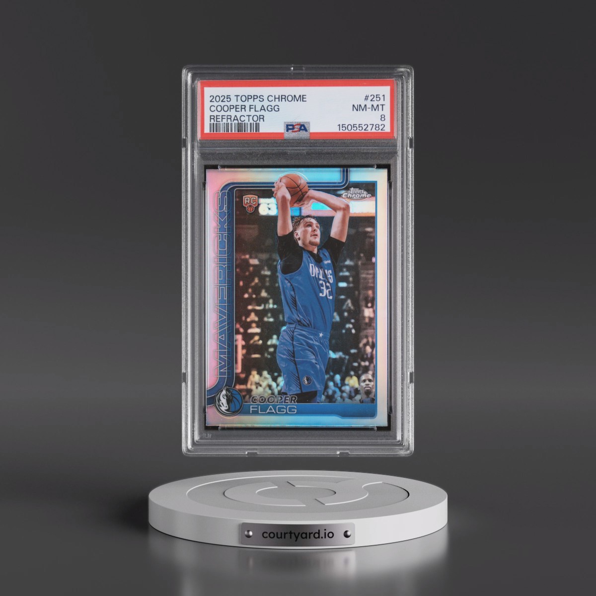 2025 Topps Chrome #251 Cooper Flagg - Refractor (PSA 8 NM-MT)