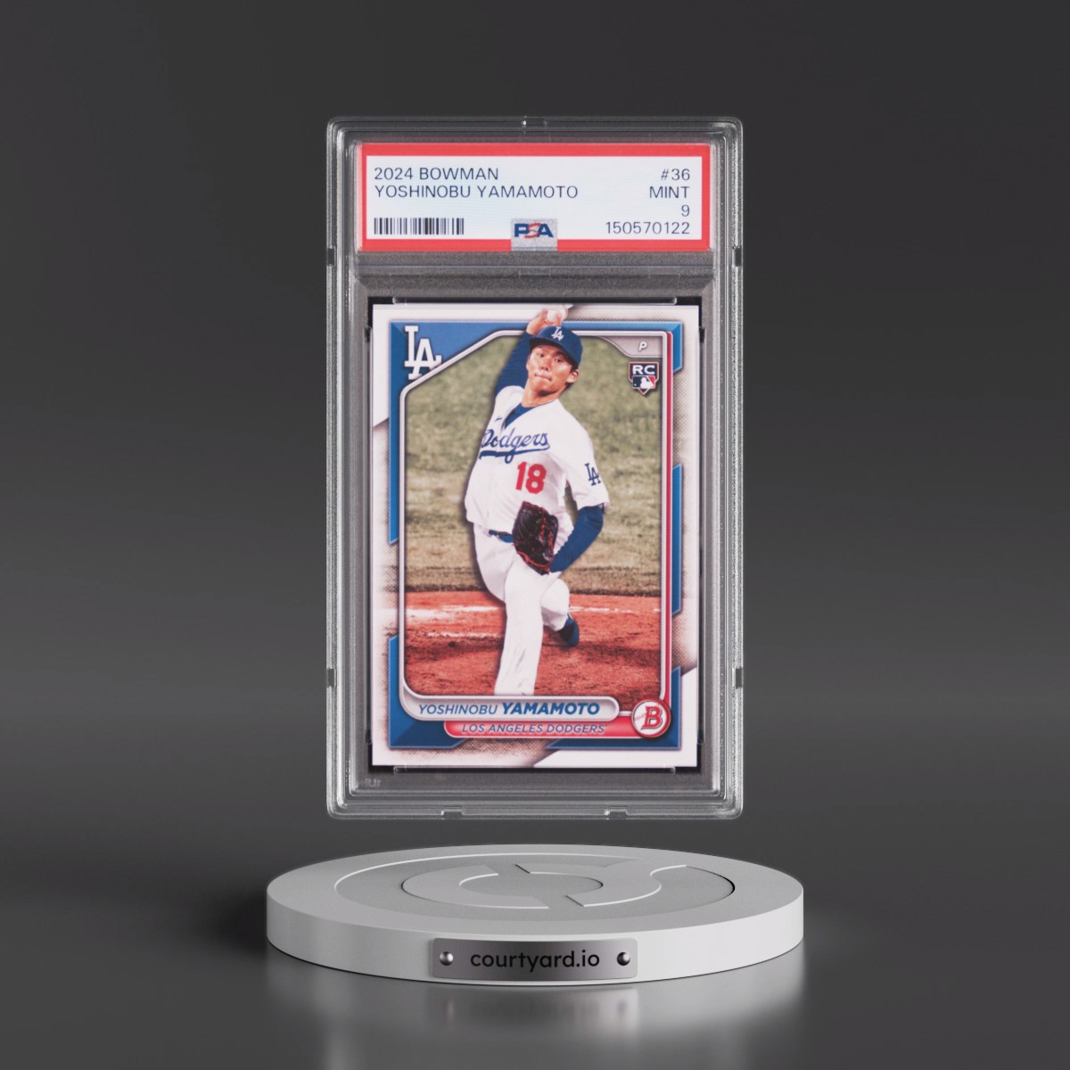 2024 Bowman #36 Yoshinobu Yamamoto (PSA 9 MINT)