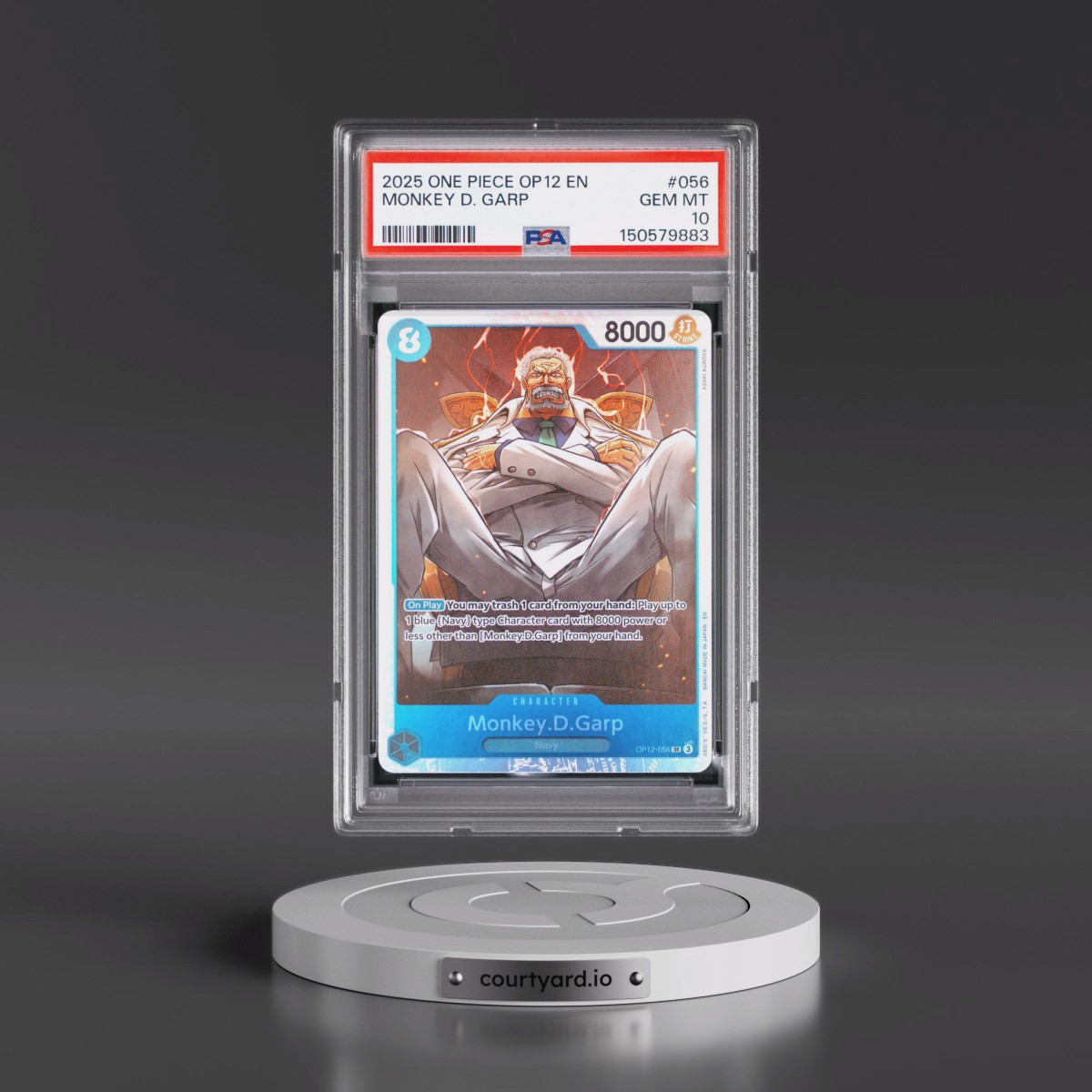 2025 One Piece OP12-Legacy of the Master #056 Monkey D. Garp (PSA 10 GEM MINT)