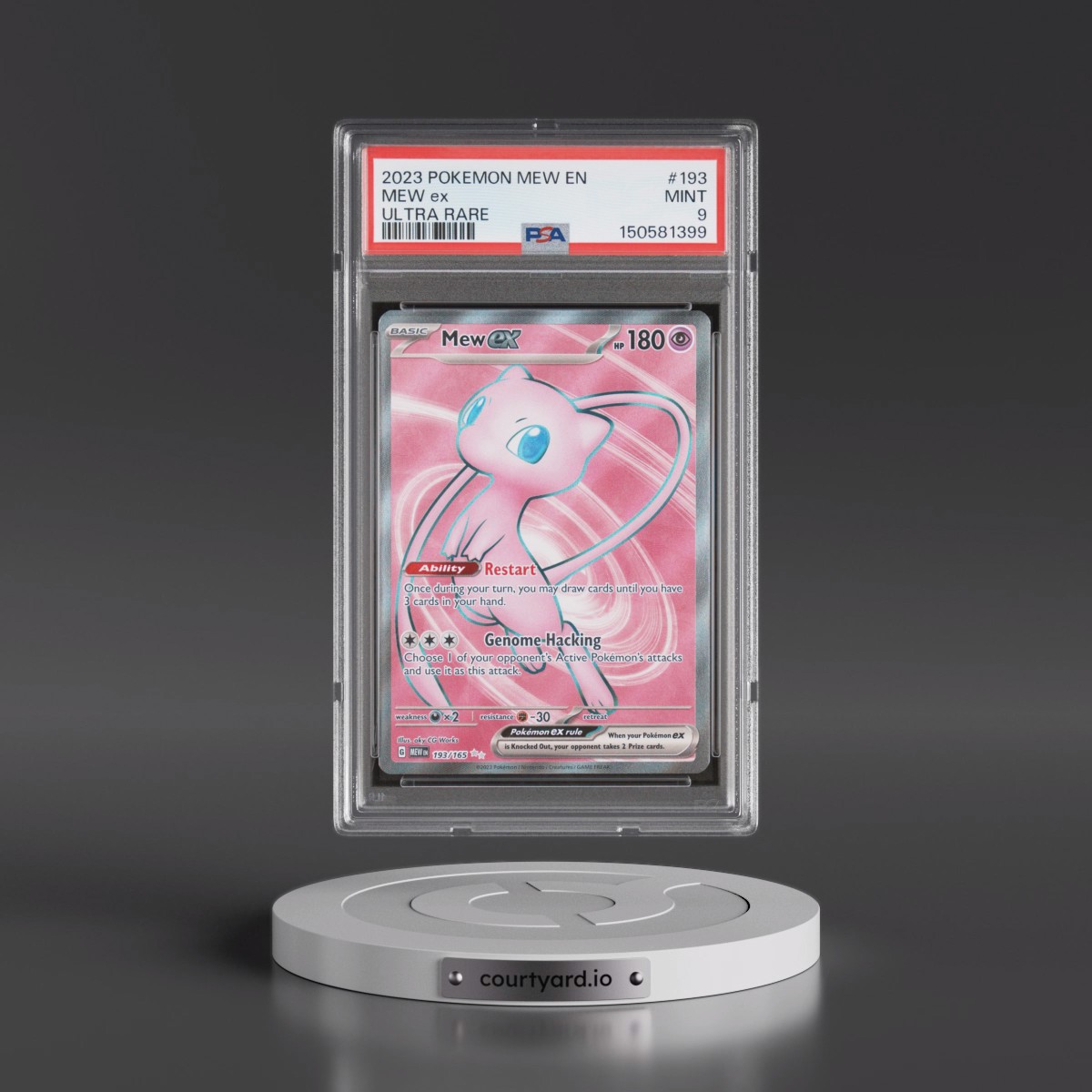 2023 Pokémon Mew EN-151 #193 Mew EX - Holo Ultra Rare (PSA 9 MINT)