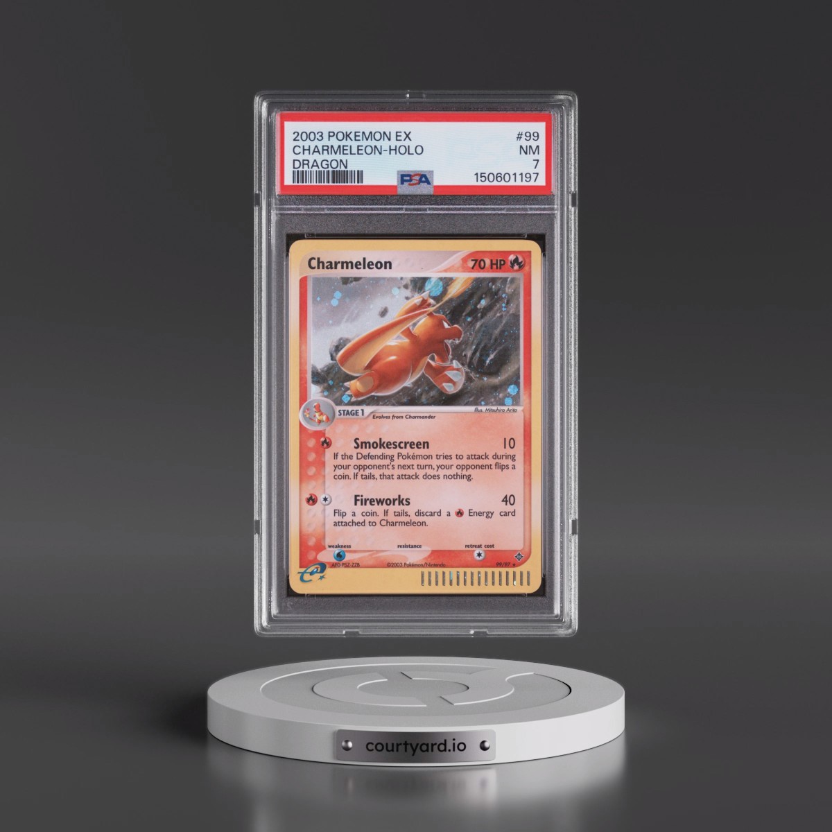 2003 Pokémon EX Dragon #99 Charmeleon - Holo (PSA 7 NM)