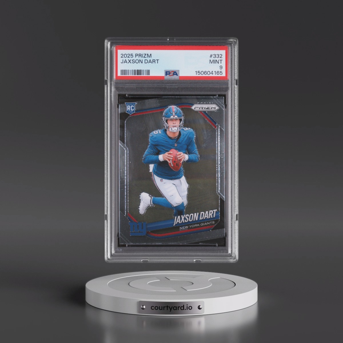 2025 Panini Prizm #332 Jaxson Dart (PSA 9 MINT)