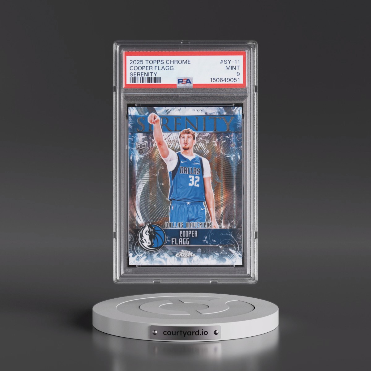 2025 Topps Chrome Serenity #SY-11 Cooper Flagg (PSA 9 MINT)