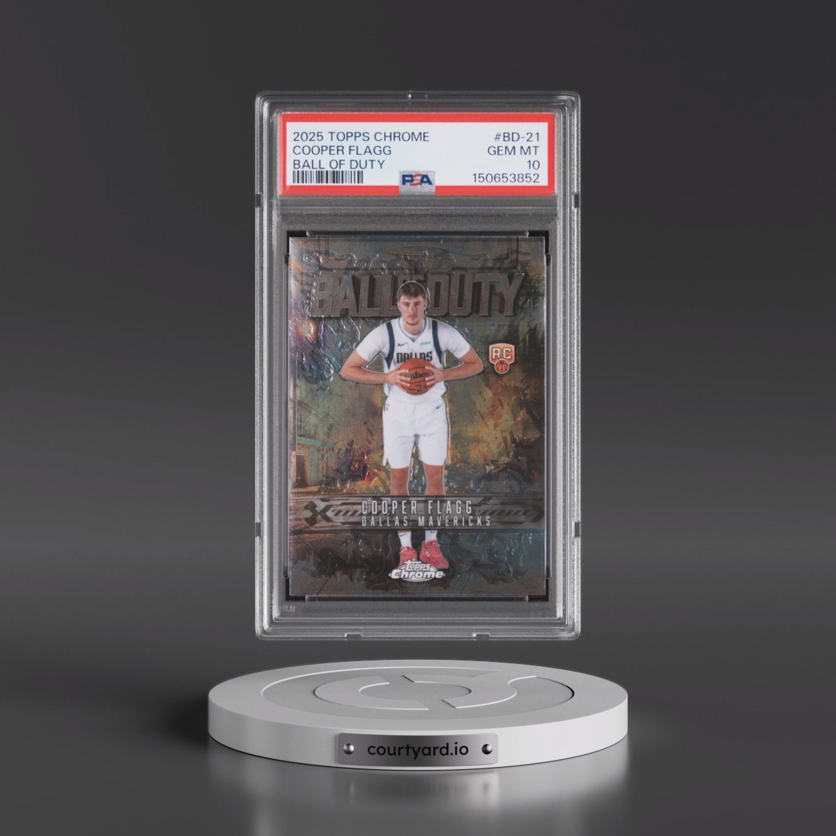 2025 Topps Chrome Ball of Duty #BD-21 Cooper Flagg (PSA 10 GEM MINT)