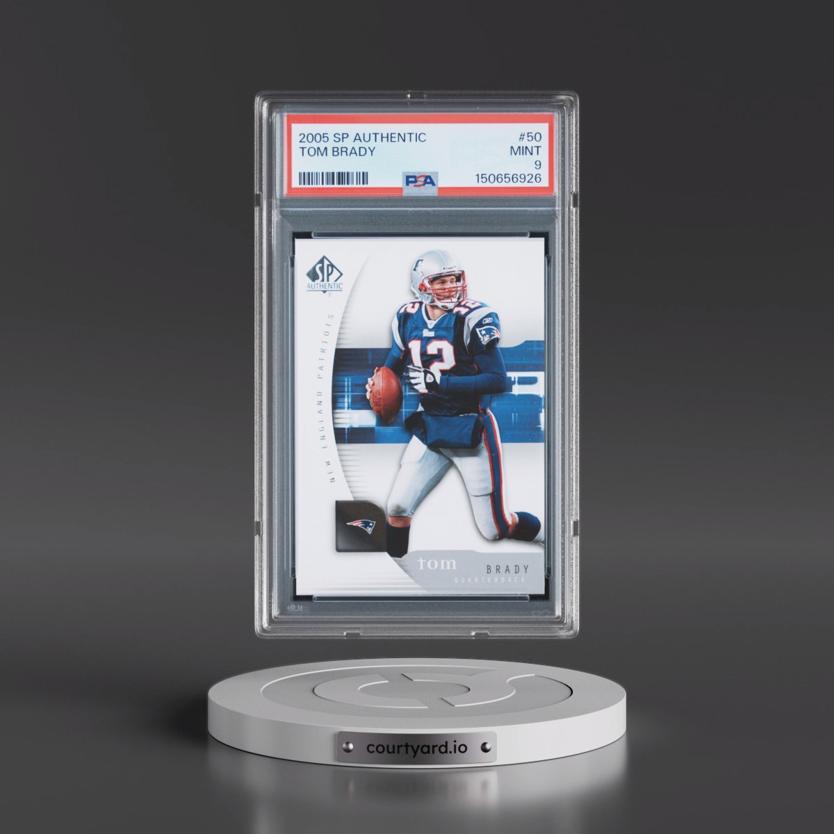 2005 SP Authentic #50 Tom Brady (PSA 9 MINT)