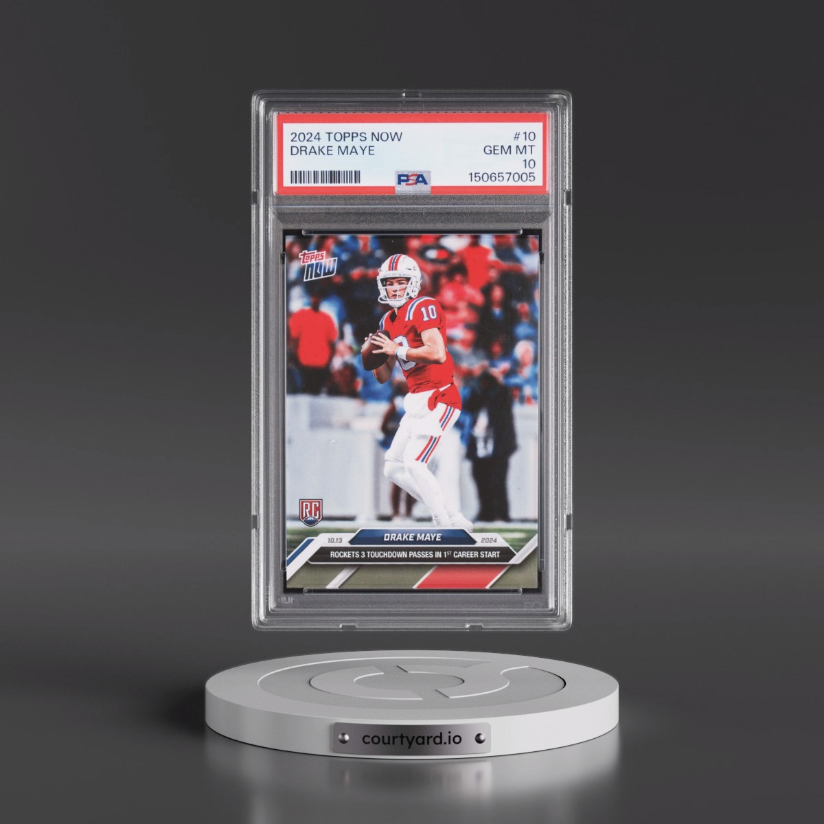 2024 Topps Now #10 Drake Maye (PSA 10 GEM MINT)